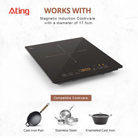Cuisinière électrique à induction simple portable IH-FS1800A de 1800 W, fabriquée en Chine, certifiée ETL