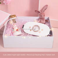 Produits publicitaires promotionnels uniques avec Logo lampe d'ambiance + pendentif lapin + coussin chauffant menstruel cadeaux de noël
