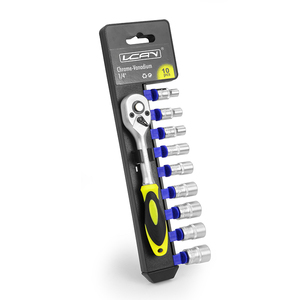 Tác Động Cờ Lê Công Cụ Mở Rộng Bộ Ratchet Bit <span class=keywords><strong>Mastercraft</strong></span> 14 Nhỏ Màu Đen Ổ Cắm Bộ Nut Set 26 PCS SET 14 Ổ Cắm để 14 Bit Điều Khiển - Product Image 2