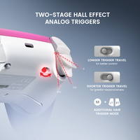 Control GameSir Super Nova con Joystick de Efecto Hall de 1000Hz y Dos Teclas de Macroprogramación para PC, Android, iOS y Switch