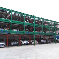 Système de stationnement automatique en acier avec motorisation et commande par bouton, équipement de garage vertical pour voitures