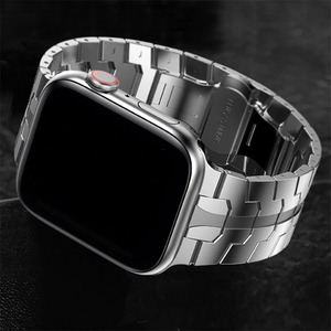 Correa de acero inoxidable para <span class=keywords><strong>Apple</strong></span> <span class=keywords><strong>Watch</strong></span> series 9 87 <span class=keywords><strong>6</strong></span> 5 4 <span class=keywords><strong>SE</strong></span> correa de Metal ultra lujosa - Product Image 5