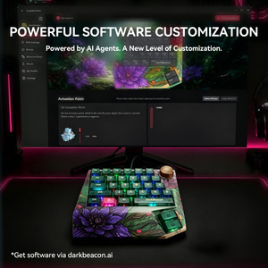 Teclado Mecánico DarkBeacon Devil Breaker Wild Lotus II Verde, Retroiluminación RGB, <span class=keywords><strong>de</strong></span> Una Mano, 31 Teclas, 8000Hz, Interruptor Magnético TMR, para Juegos - Product Image 2