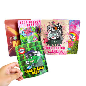 Özel kendi 3.5g Mylar çantalar dijital baskı 1g 3.5 7g 14g 28g Cali paketleri çocuk dayanıklı çerez şeker sakızlı Mylar çantalar - Product Image 1