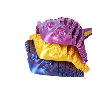 Faible MOQ, adorable et coloré, aimant de réfrigérateur en acier inoxydable en forme de raie manta, imprimé en 3D par laser, motif poisson animal, pour cadeaux de Noël - Product Image 1