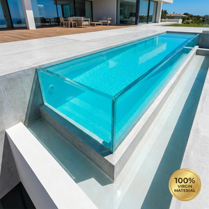 Plaque acrylique épaisse sur mesure 100 mm 200 mm de l'usine professionnelle OEM HUASHUAITE pour projet de fenêtre de <span class=keywords><strong>piscine</strong></span> sous-marine - Product Image 2