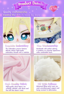 <span class=keywords><strong>MIA</strong></span> Baby's Three Cute Friends Plush Blind Box Co-Branded PVC Pendant Beautiful and Trendy Toys Gifts for Boys - Product Image 3