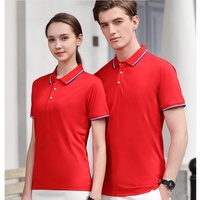 RG-High Quality Piqué Fabric Logo d'entreprise personnalisé Polos unisexes à manches courtes
