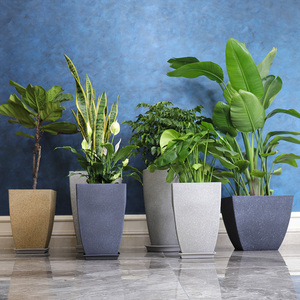 Ronda al por mayor jardín decoración del hogar planta alta macetas de flores <span class=keywords><strong>maceta</strong></span> de jardín <span class=keywords><strong>maceta</strong></span> de interior macetas de plástico - Product Image 4