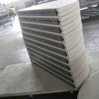Populaires Tables Rondes Pliantes en Plastique pour Banquet de Restaurant 10 Places, Tables Pliées de Salle à Manger pour Fête et Événement, Vente en Gros