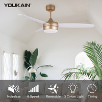Excellente vente de produits de nouvelle technologie lustres de chambre à coucher ventilateur de plafond à pales en contreplaqué de 42 pouces avec lumière
