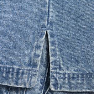 Camiseta de Mezclilla 100% Algodón de Alta Calidad al por Mayor para Hombre, Tendencia de Verano, Transpirable, Holgada, Casual, Talla Grande - Product Image 4