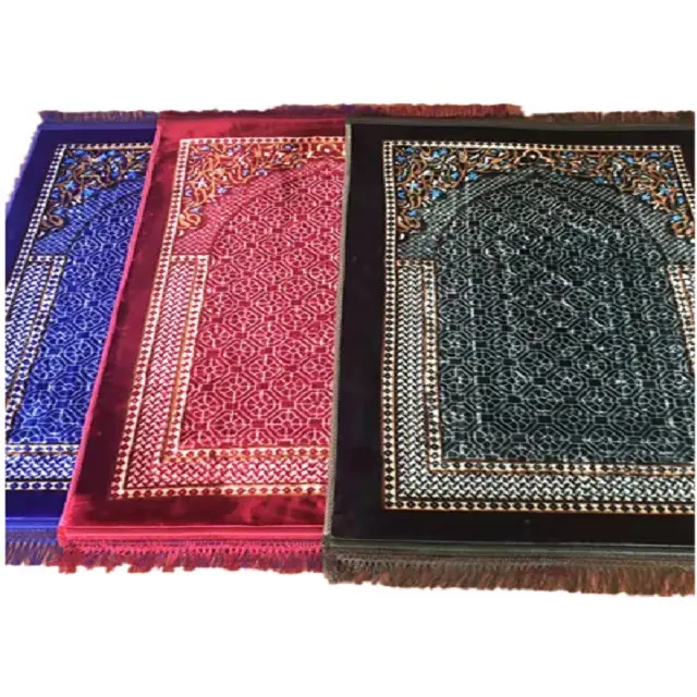 Set di tappetini da preghiera musulmani personalizzati in poliestere stampato
