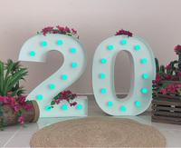 Lettres lumineuses LED personnalisées à haute luminosité pour la publicité de mariage, la décoration intérieure et extérieure - Formes personnalisables géantes de 3 pieds/4 pieds