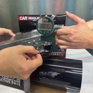 Film de protection de peinture noir foncé NIKO en TPU, anti-jaunissement, auto-réparateur, anti-rayures, UV 99%, 20% VLT, pour carrosserie, 5 ans - Product Image 3