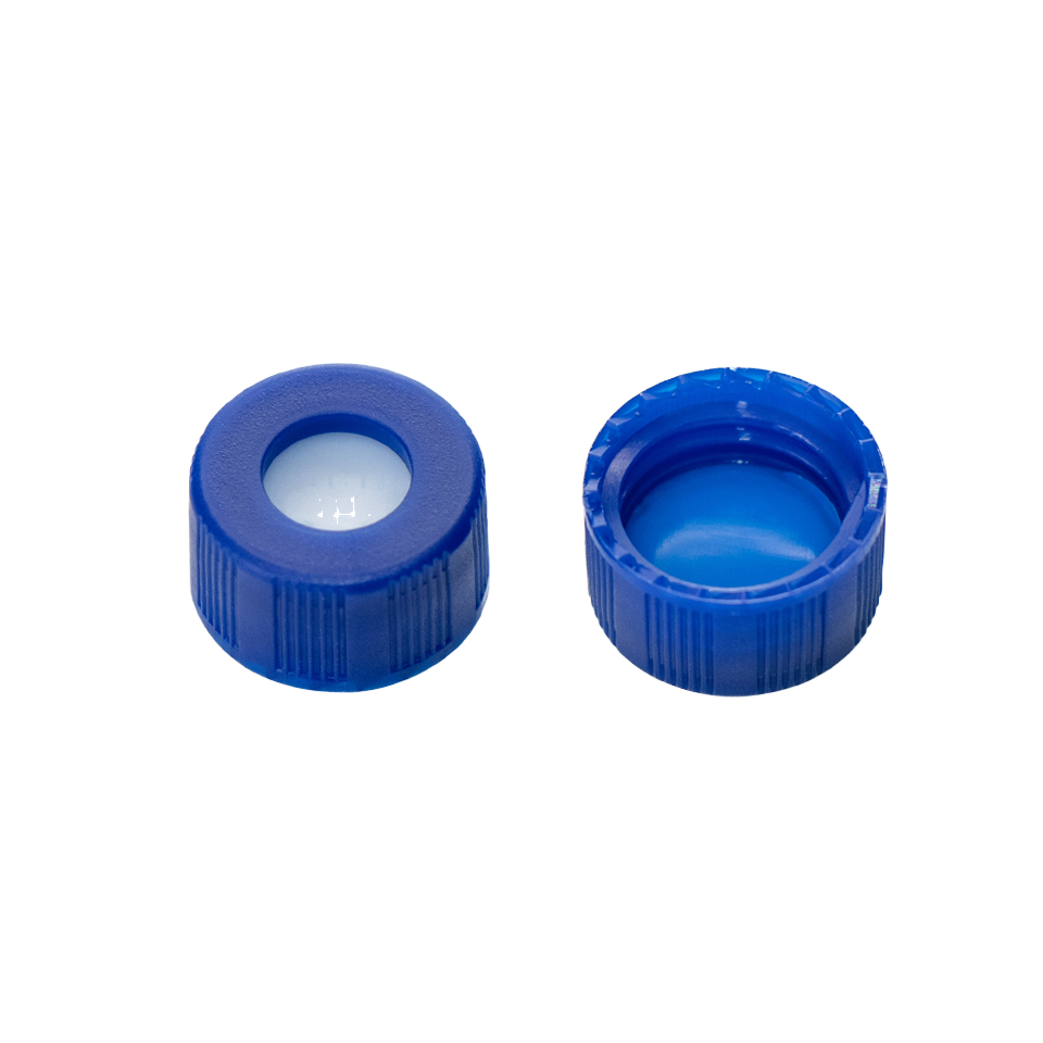 9-425 Customized Size logo Color PP Bottle Lid Cover Cap with Seal and Seal for 1m 2ml Chromatography Sample Vial