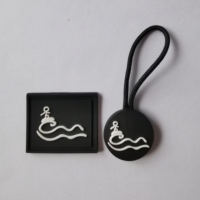 BL0106-Extracteurs de fermeture éclair en caoutchouc Pvc avec logo de mode personnalisé Accessoires en métal Curseurs de fermeture éclair en nylon pour boîtes d'emballage pour petites entreprises