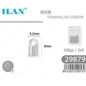 Terminale per cavo ILAN 4,2 mm x 8 mm bianco K, 100 pz. - Product Image 1