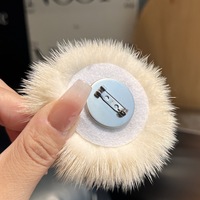 Mode femmes broches fourrure de vison personnaliser taille fait à la main fourrure de vison Rosette Corsage broche pour vêtements chaussures
