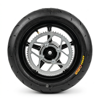 Nuevo Neumático de Rueda de 12 Pulgadas Colorido para Supermoto, Carcasa de Neumático para Carretera y Calle, Kit de Actualización para Yozma/Tuttio Pit Bike E-Dirt Bike