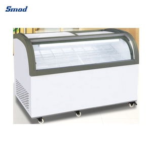 High Quality 500l Curved Island Display <b>Freezer</b> Glass Door Ice Chest Ddh-500xu(yx) <b>Freezer</b> Showcase - Product Image 6