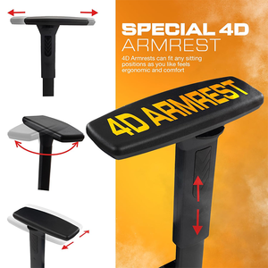 Chaise de jeu Scorpion la plus vendue du fabricant, chaise de <span class=keywords><strong>bureau</strong></span> personnalisée avec accoudoirs 4D, <span class=keywords><strong>ensemble</strong></span> <span class=keywords><strong>bureau</strong></span> et chaise de jeu assorti pour la maison et les loisirs - Product Image 4