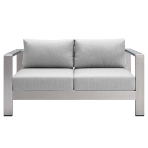 Sofá de Aluminio de Lujo Más Vendido, Muebles de Exterior <span class=keywords><strong>para</strong></span> Cafetería, Patio, Conjunto de Muebles de Sofá Modernos <span class=keywords><strong>para</strong></span> Exteriores - Product Image 1