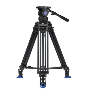 Trípode de aluminio para cámara de vídeo, soporte resistente para videocámara más grande y totalmente equipado, envío gratis