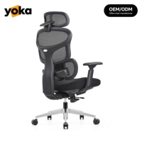 Chaise ergonomique à dossier haut, appui-tête réglable et accoudoirs 4D, base à double poignée 4 positions, soutien lombaire, fabrication OEM/ODM
