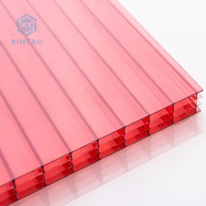Xintao <span class=keywords><strong>coloured</strong></span> đôi tường 4mm nóng bán PC tấm rỗng tùy chỉnh tấm <span class=keywords><strong>polycarbonate</strong></span> cho Skylight - Product Image 2