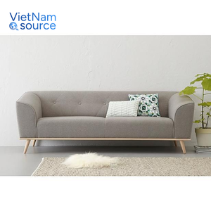 Canapé en bois de style scandinave haut de gamme - Meubles de salon confortables avec tissu durable - Vente en gros - Product Image 4