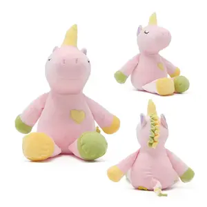 CPC all'ingrosso giocattolo di peluche unicorno animale di pezza simpatico cartone animato rosa bianco farcito personalizzabile unicorno peluche