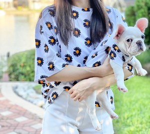 Robe en coton à imprimé animal mignon pour chiens et humains, tenue de loisirs d'été, style quotidien confortable, lavage à la main - Product Image 6