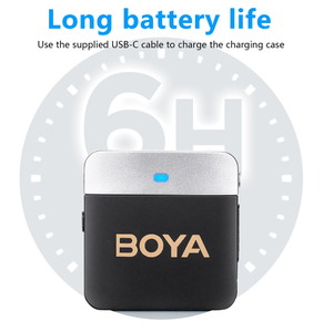 Boya BY-M1V Tốt Nhất Facebook Dòng Sống Không Dây Ve Áo Microphone ANC Hoạt Động Tiếng Ồn Hủy Bỏ Cho Vlog Người Sáng Tạo Nội Dung Podcast - Product Image 5