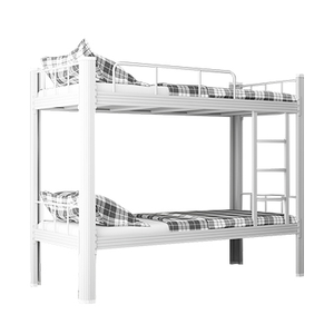 Heavy Duty Detachable Foldable Metal Frame Adult Double Steel Bunk <b>Bed</b> Knock Structure Modern Living Room Hotel School Bedroom - Product Image 2