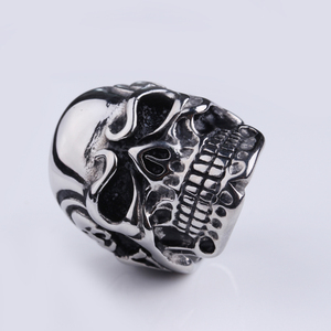 Ready to Ship Punk Style Stainless Steel Biker Skull <strong>Gothic</strong> <strong>Rings</strong> - Product Image 4