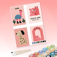 Kits de peinture par numéros DIY personnalisables, ensemble de peinture à l'huile non personnalisé pour adultes, enfants et débutants, livraison directe