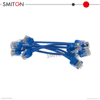 Kabel Ethernet UTP tembaga murni, 0.5m 1m 2m 3m 10m 30m ramping Cat6 Cat6a RJ45