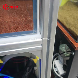 Réservoir de 1000 gallons <span class=keywords><strong>aquarium</strong></span> professionnel en verre personnalisable noir argent cadre acrylique aquariums et accessoires - Product Image 2