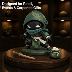 OEM Maßgefertigte Waldfern-Schatten-Ninja Vinylfigur Direktvertrieb Blatt-<span class=keywords><strong>Assassin</strong></span> Kunstspielzeug <span class=keywords><strong>Figur</strong></span> - Product Image 1