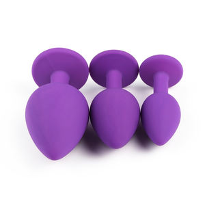 Lila Silikon Anal Plug & Juwel Butt Plug Set Unterwasser Thema Sexspielzeug für Frauen Anal Spielzeug für Frauen - Product Image 3