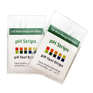 Bandelettes de <span class=keywords><strong>test</strong></span> de pH haute sensibilité 0-14 testeur de pH en papier pH <span class=keywords><strong>100</strong></span> bandelettes/boîte - Product Image 4