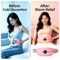 Cinturón Eléctrico USB con Calefacción, 3 Temperaturas Ajustables, Cinturón Térmico Portátil para Aliviar el Dolor Menstrual en Mujeres, Compatible con OEM y ODM