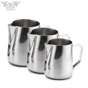 1mm Stainless Steel Milk Pitcher Latte Art Pouring Insulated Metal Frothing Pitcher Milk Jug Barista Space Coffee Milk Pitcher