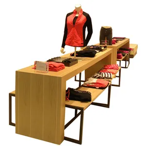 实木定制零售服装展示架表代表