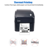 Imprimante d'Étiquettes Thermique 4 Pouces Thermique Direct pour Bureau 203 DPI USB BT YHD-420B