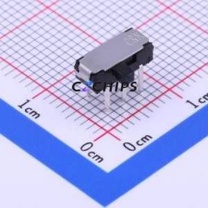 JS202011AQN Slide Switch Through hole Component (THT) Switch Double Pole Double Throw Rectangle Pin Header PC Pin 300mA - Product Image 1