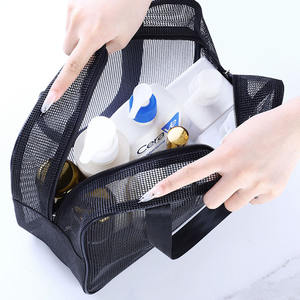 Portátil respirável personalizado malha toaletes saco grande capacidade viagem armazenamento bolsa natação saco - Product Image 6