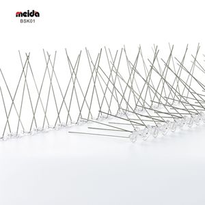 Púas antipájaros Meida de 50 cm con base rectangular de acero inoxidable para control de palomas BSK01 - Product Image 2