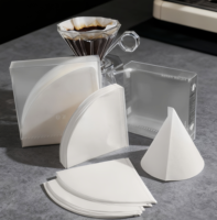 Fast Flow V60 Kaffee-Papierfilter, Ungebleicht, Größe 02, Natürlicher Holzzellstoff für Manuelle Pour-Over-Kaffeemaschinen